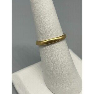 Yellow Gold Band Ring Size 6.25 2.17g